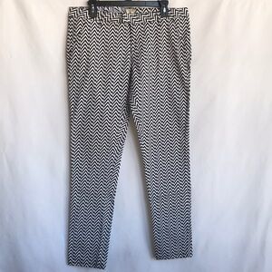 Volcom black and white Chevron pattern pants, 11
